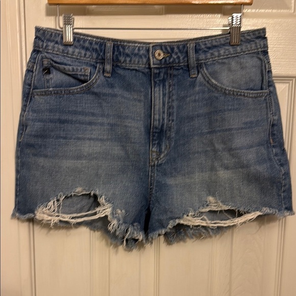 KanCan Blue Distressed Jean Shorts #544 - Picture 1 of 7